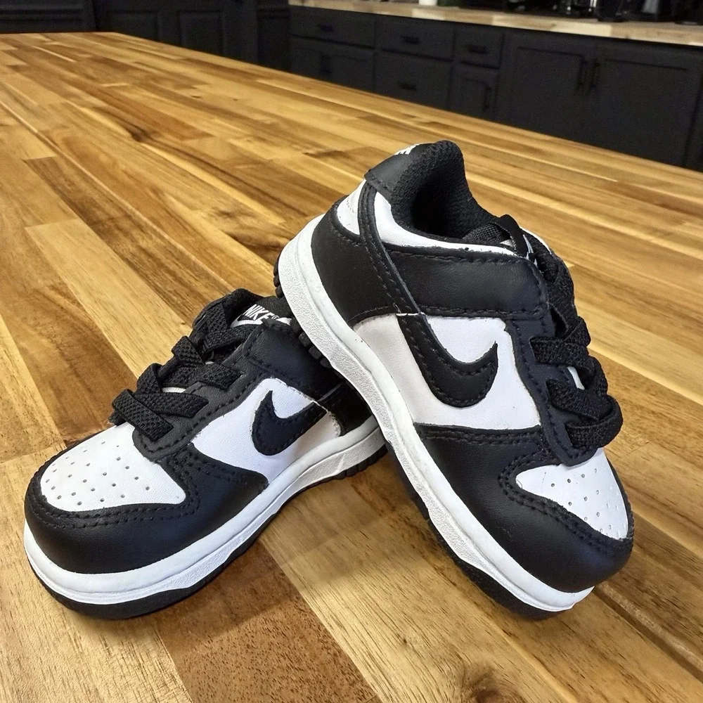 Nike Dunk Low Panda TD Unisex Shoe Size 4c Black White CW1589-100
